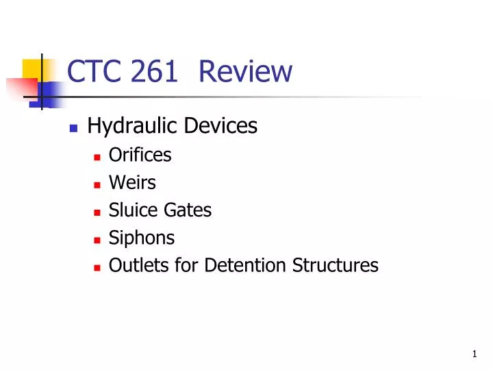 ctc 261 review
