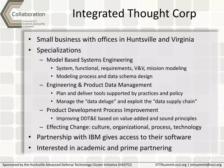 integrated thought corp