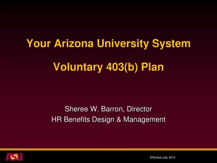 your arizona university system voluntary 403 b plan