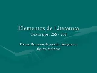 elementos de literatura texto pps 256 258