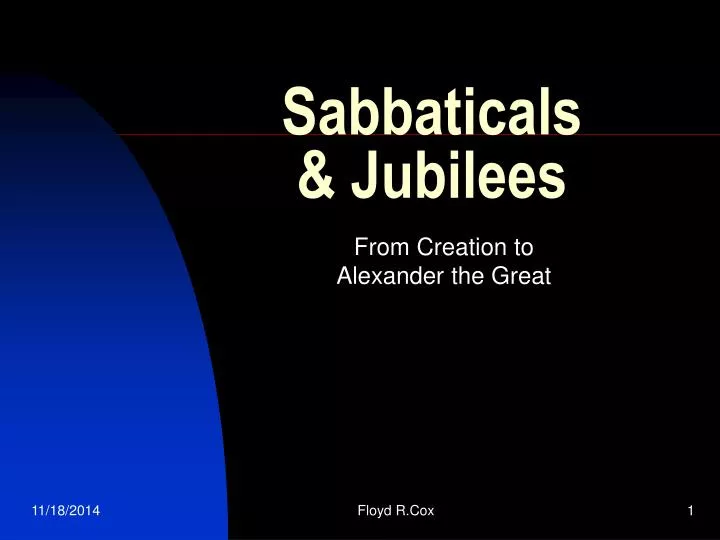 sabbaticals jubilees