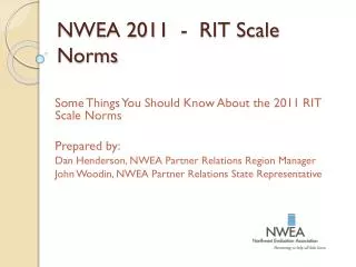 NWEA 2011 - RIT Scale Norms