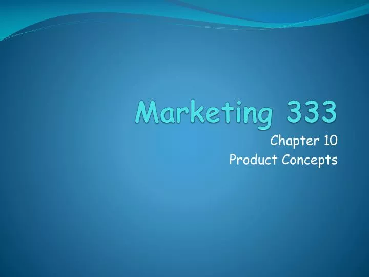 marketing 333