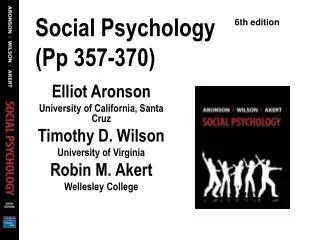 Social Psychology (Pp 357-370)