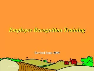 Employee Recognition Training
