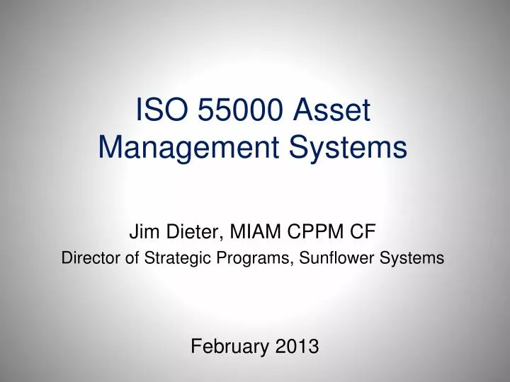 iso 55000 asset management systems