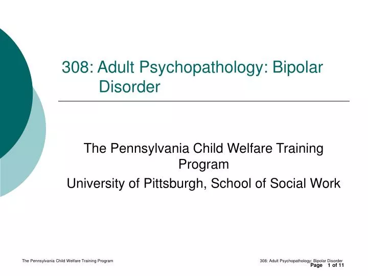 308 adult psychopathology bipolar disorder