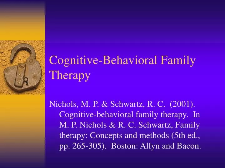 cognitive behavioral family therapy