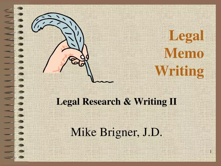 legal memo writing