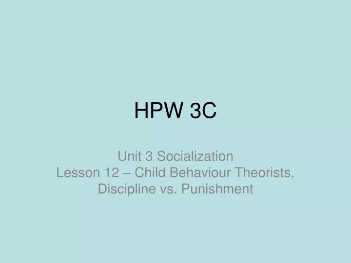 hpw 3c