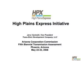 High Plains Express Initiative