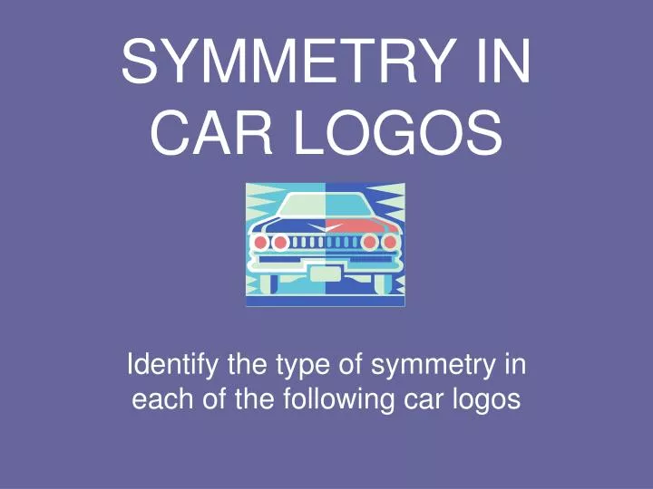 symmetry in car logos