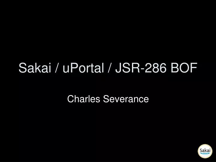 sakai uportal jsr 286 bof