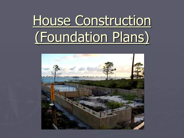 house construction foundation plans