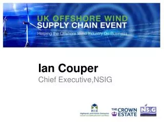 Ian Couper Chief Executive,NSIG