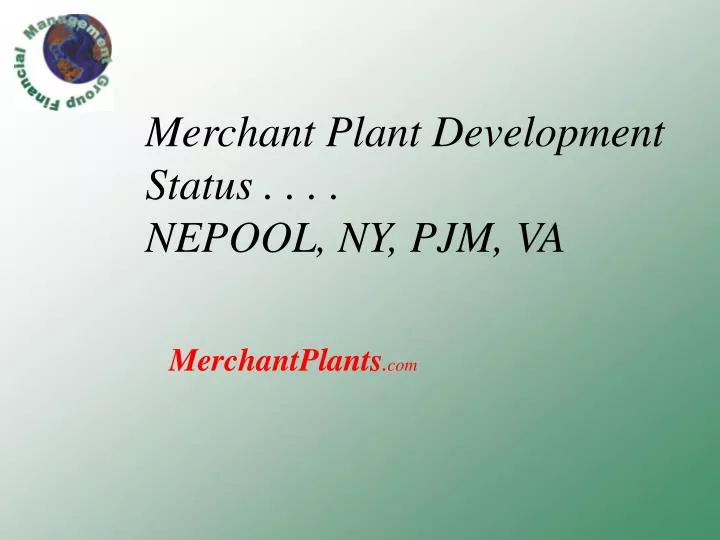 merchant plant development status nepool ny pjm va