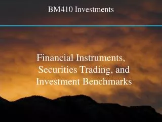 BM410 Investments