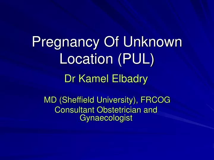 pregnancy of unknown location pul