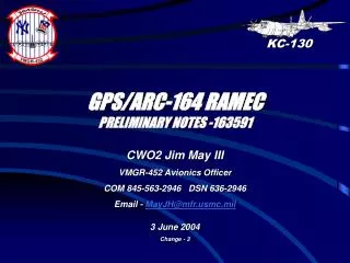 GPS/ARC-164 RAMEC PRELIMINARY NOTES -163591