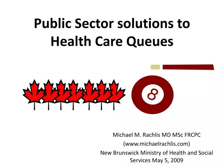 public sector solutions to health care queues