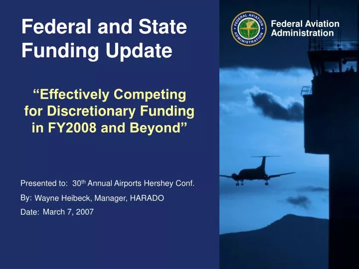 federal and state funding update