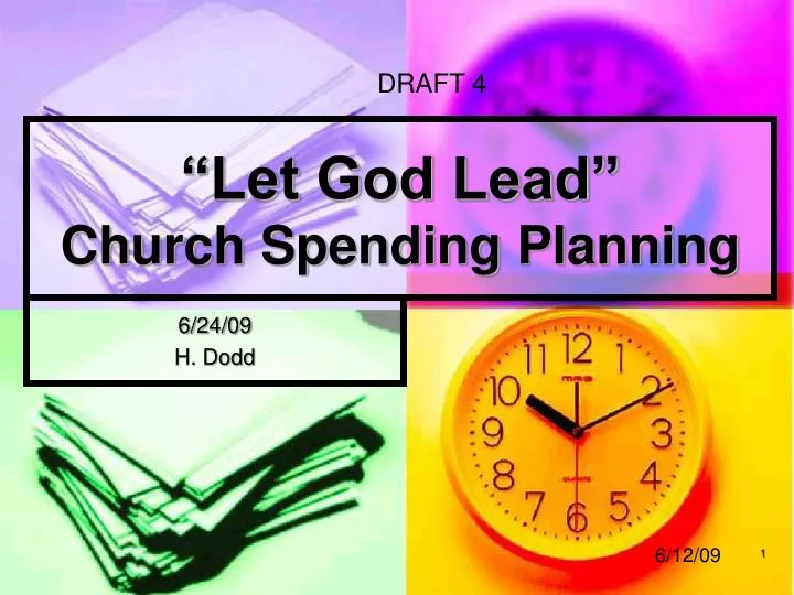 let god lead church spending planning