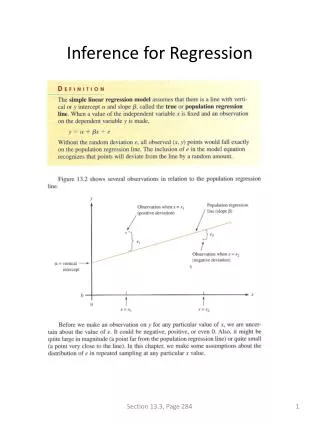 Inference for Regression