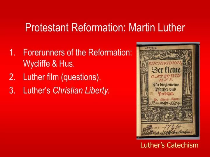protestant reformation martin luther