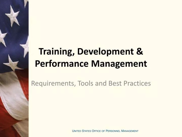 training development performance management