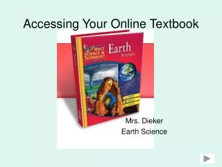 Accessing Your Online Textbook