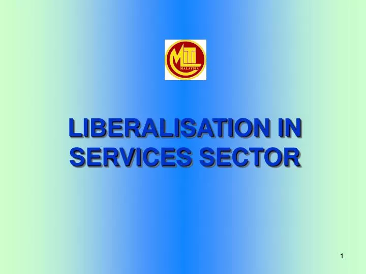 liberalisation in services sector
