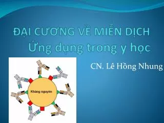 i c ng v mi n d ch ng d ng trong y h c