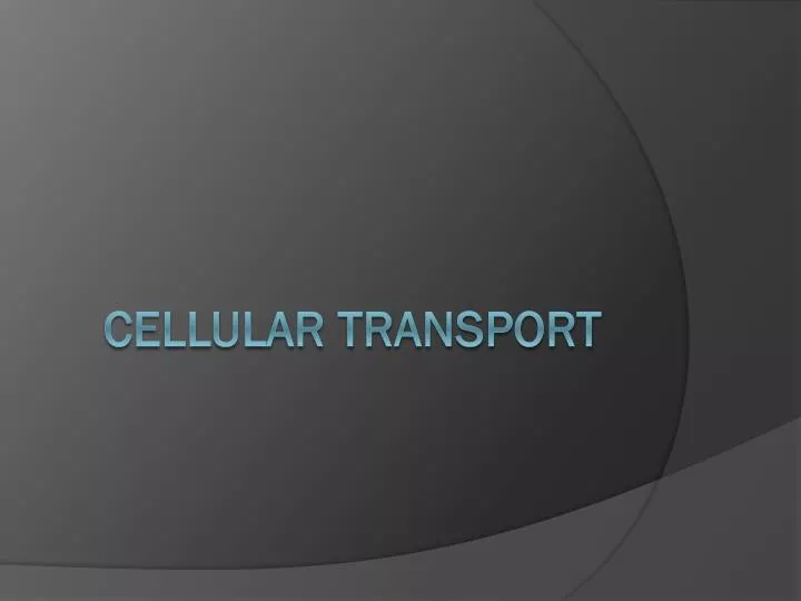 cellular transport