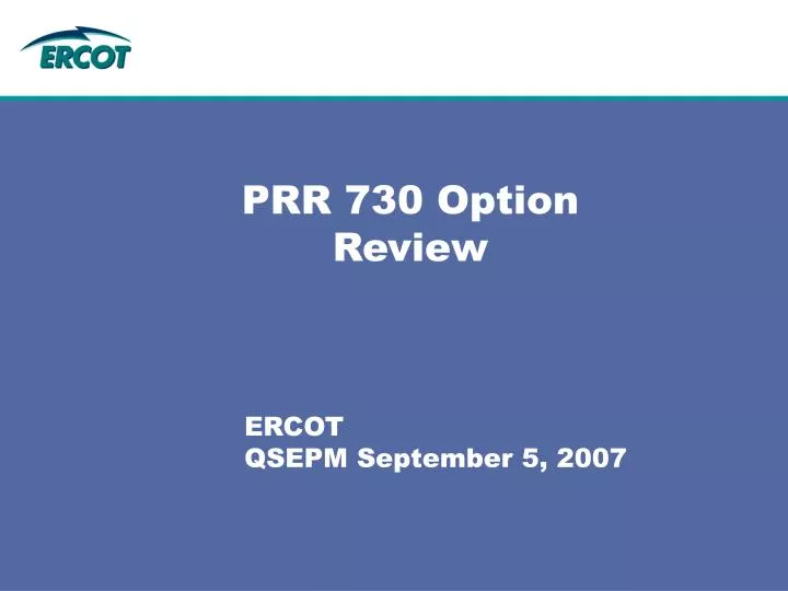 prr 730 option review