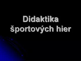 didaktika portov ch hier