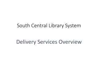 South Central Library System