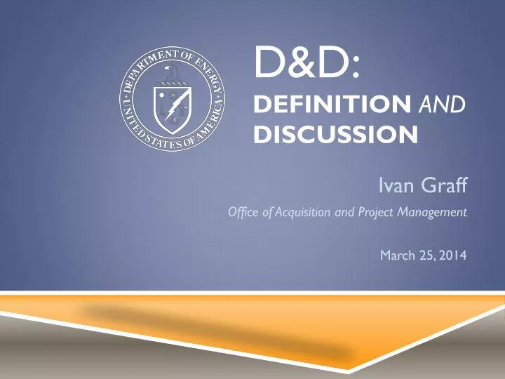 d d definition and discussion