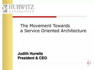 Judith Hurwitz President &amp; CEO