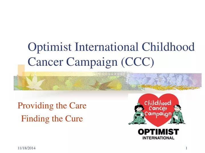 optimist international childhood cancer campaign ccc