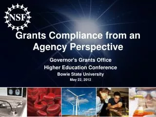 Grants Compliance from an Agency Perspective