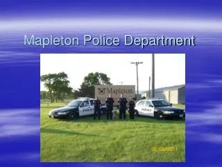 Mapleton Police Department