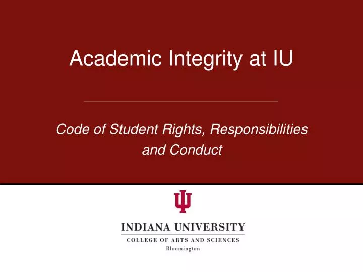 academic integrity at iu