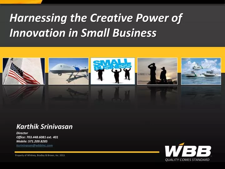 harnessing the creative power of innovation in small business