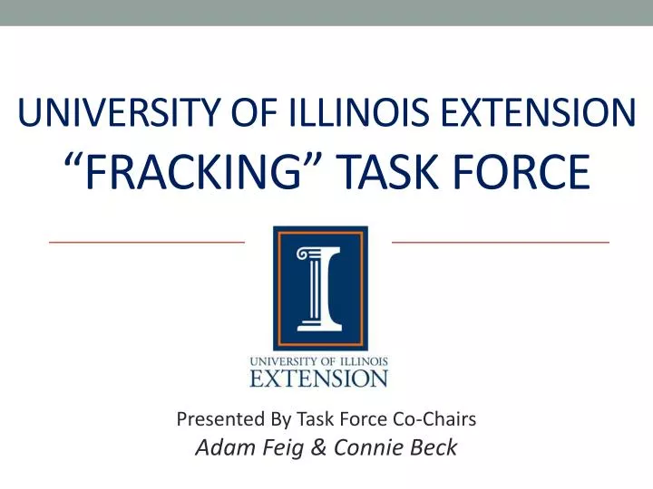 university of illinois extension fracking task force