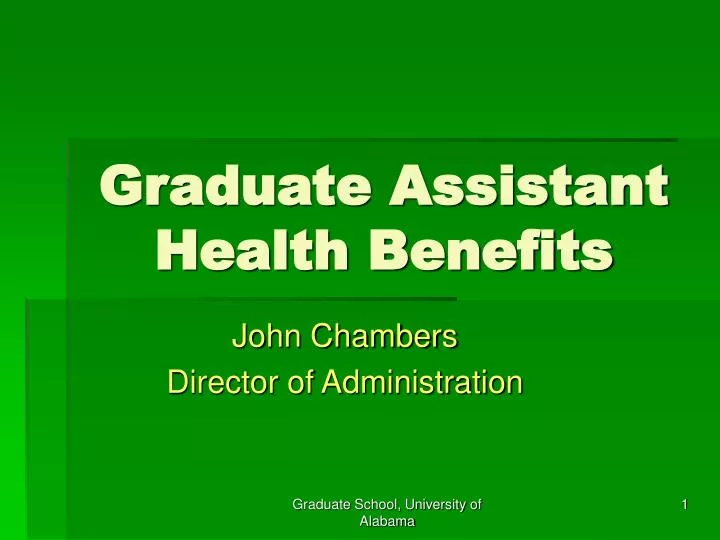 graduate assistant health benefits