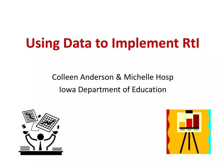 using data to implement rti