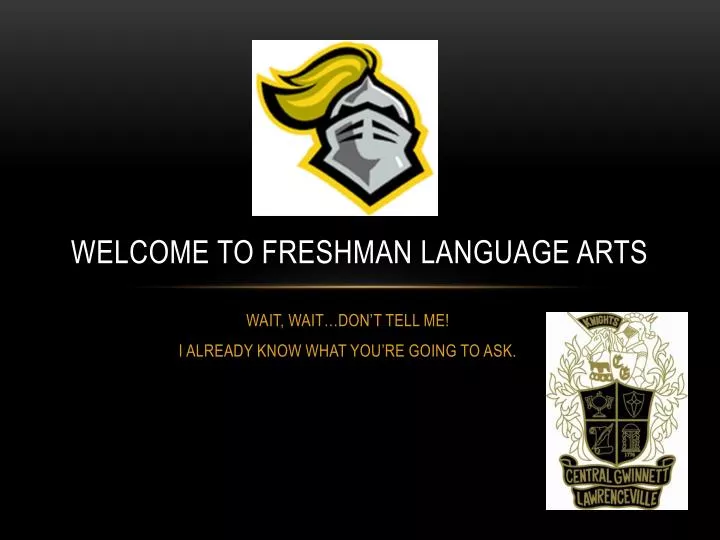 welcome to freshman language arts