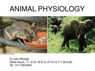 ANIMAL PHYSIOLOGY