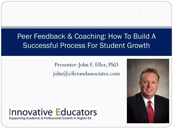 peer feedback coaching how to build a successful process for student growth