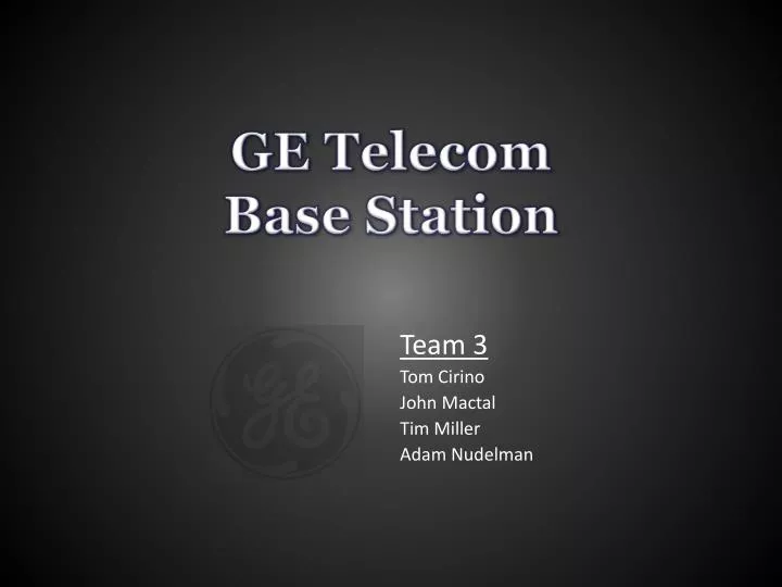 ge telecom base station